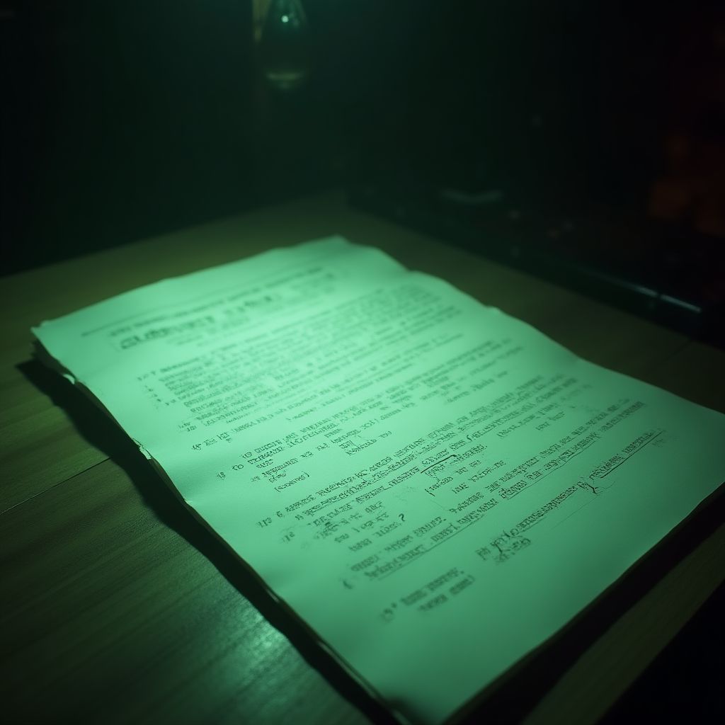 Alleged spirit writing captured during session
