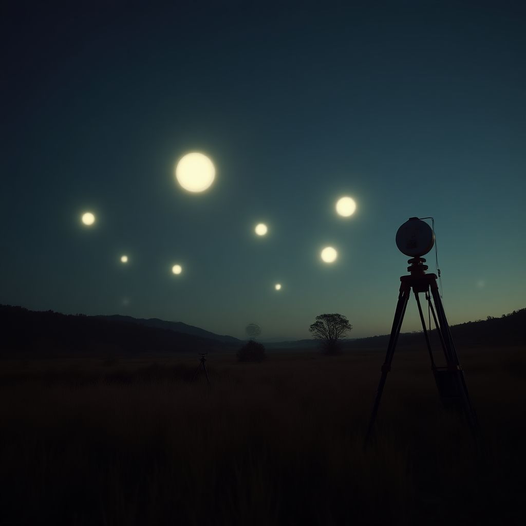 Min Min Lights captured in the Outback